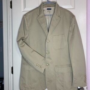 Ralph Lauren Cotton Summer Tan Blazer XL